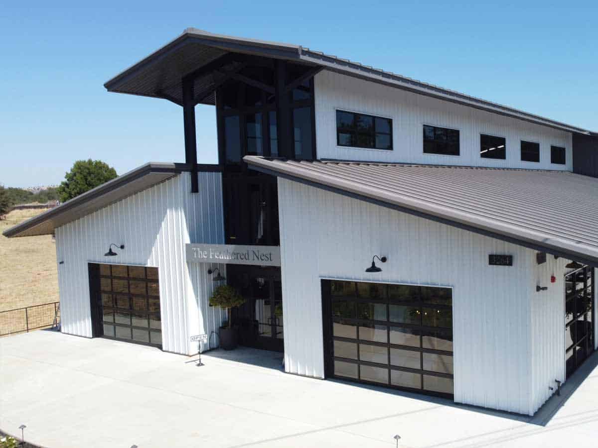 Custom Metal Vineyard Storage Building in Northern California
